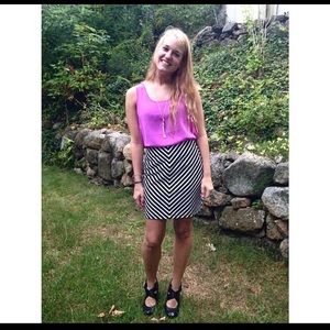 Striped mini skirt from Francesca’s